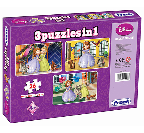 Sofia the First 3 x 26 Pieces